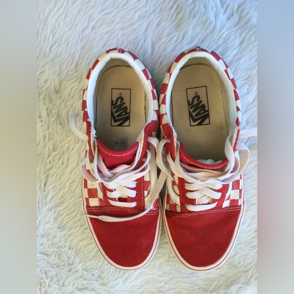 Vans Old Skool Checkerboard Racing Red - Picture 3 of 7